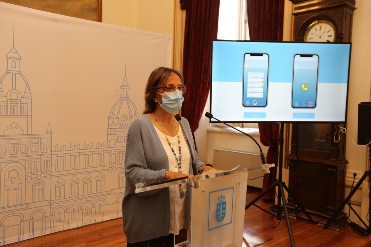 Presentación de CEUS APP para avisar a socorristas en A Coruña